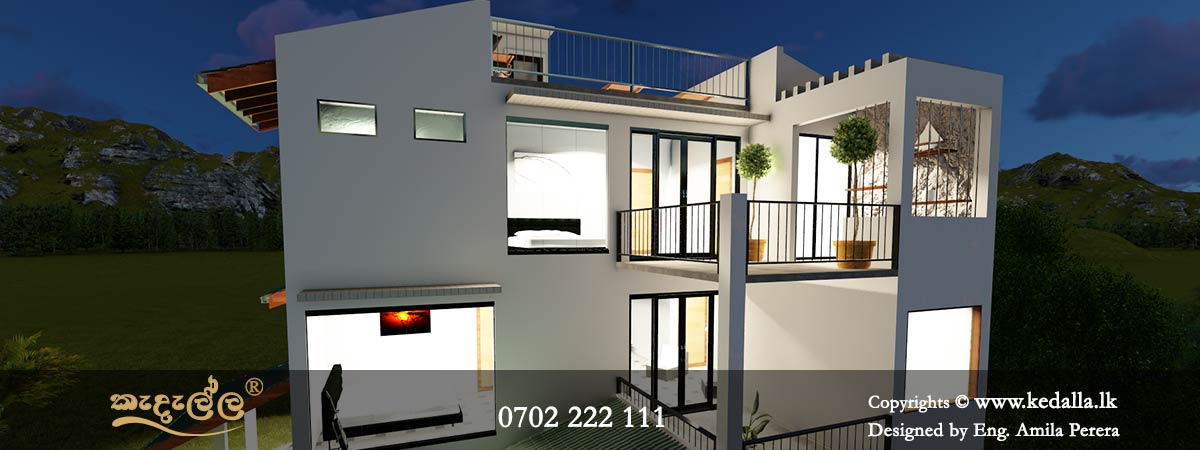 Easy to maintain, 3 bedroom house designes with garage, indoor as well as outdoor dining areas