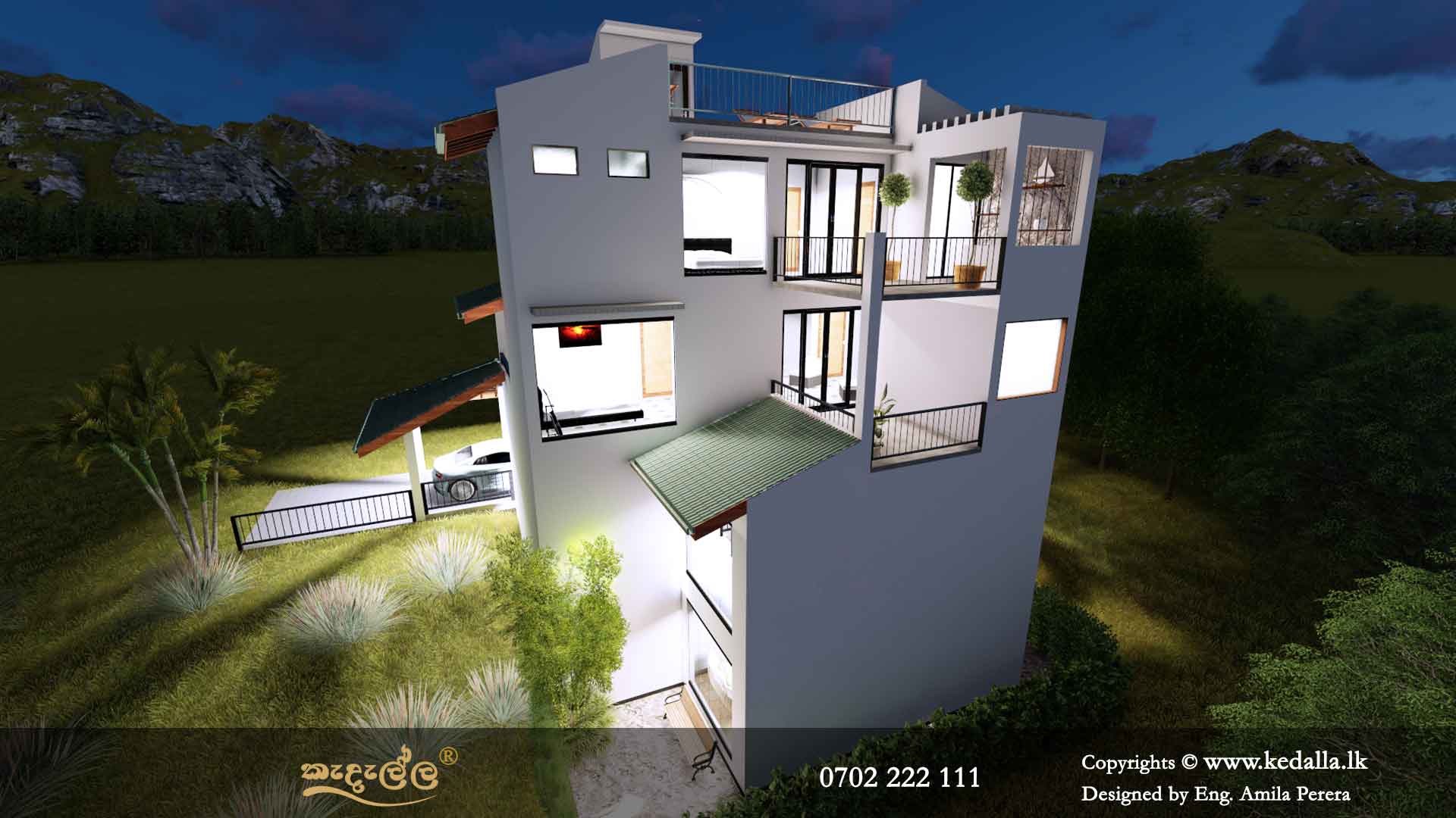 Luxury 3 bedroom three story house plans with plenty of open space and room for entertaining