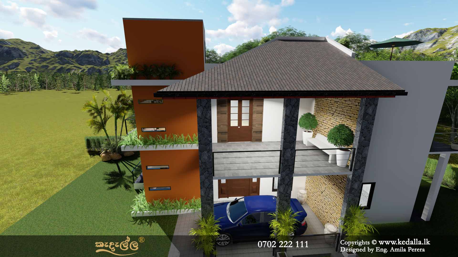 4 Bedroom Two Story House Plans in Sri Lanka - Designed by archtects in Kandy