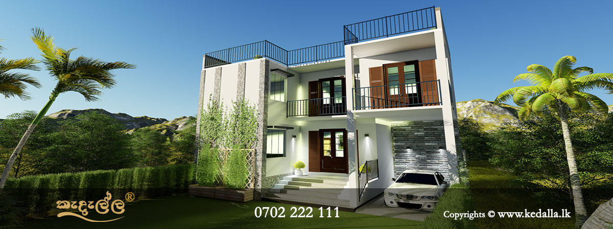 Box model Homes with terrace garden/rooftop garden and balcony garden which reduce air conditioning costs