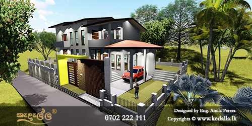 Leading house architects in Matale designed house plan with perfect combination of functionality aesthetics individuality