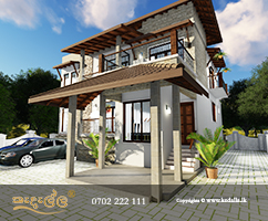 Two story simple yet gorgeous modern elevated house concept prominently feature expansive windows that everyone like