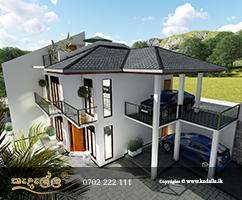 Well-Ventilated/Cross Ventilated Luxury House Plans done by best House Planners in Sri Lanka