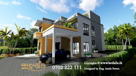 Beautiful 3D Home Plans with Furniture Layouts from Renowned Residential Architects and House Designers in Kandy Sri lanka