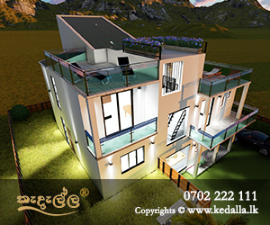 Modern luxury box type home plan designed by best house plan designers in Kandy sri lanka