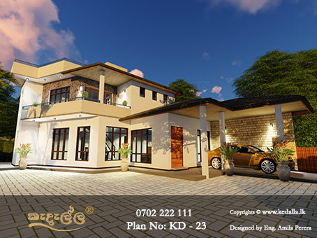 A luxury home design offering meticulous detailing and high quality design features. A top-notch kitchen, lavish bathrooms, home security system etc