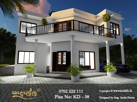 The best budget home design plan that is beautifully planned at nominal expense. A two story modern home design