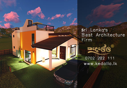Nearly 1900 Square Feet 3 Bedroom Low Budget Two Story Home Design that Created by an Architect in Kandy Sri Lanka