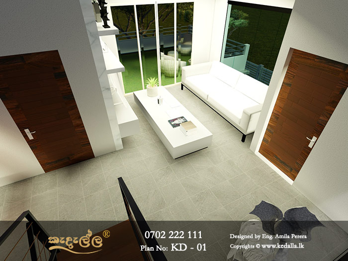 A modern cost-effective small House Design with luxury amenities and intricate detailing by Kedella Homes