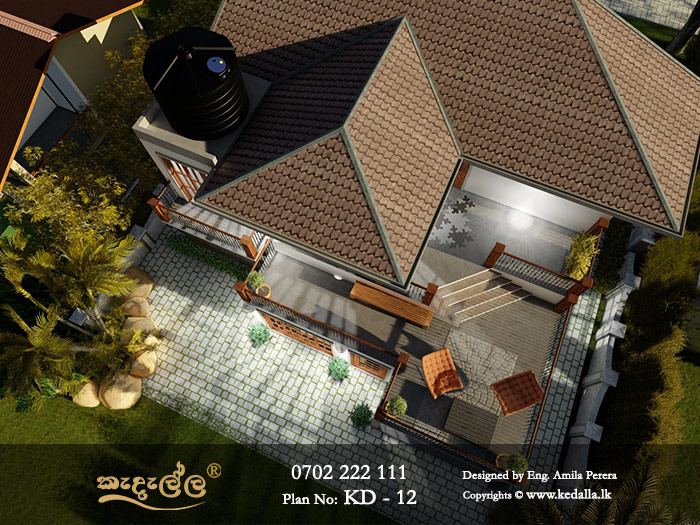 This house design sri lanka is perfect for those who do not want to feel limited by a narrow lot but would like to maximize all spaces available