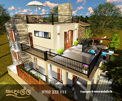 Modern home with paved outdoor area adjoining outdoor swimming pool, 2-Car Garage, stylish patiolounge & dining furniture