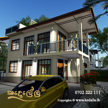 Roof Type Two Story House Design Approved by Udadumbara Pradeshiya Sabha in Udadumbara Sri Lanka