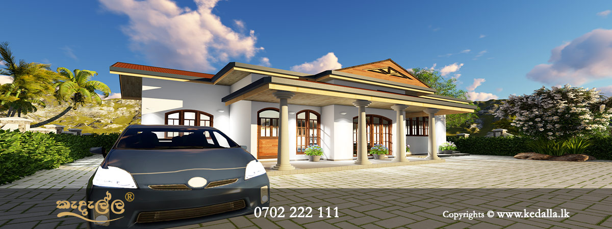 Top architect designed small economical to build Single Story Small Home Plans in Kandy Sri Lanka