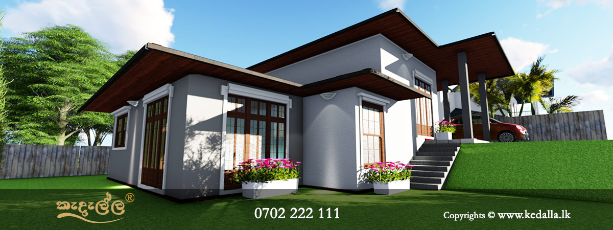 Small Home Plans single story designed by chartered architect in kandy Sri Lanka