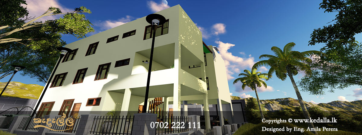 Perfect for a wide lot.This modern three+story consists of an elevator, garage at ground floor