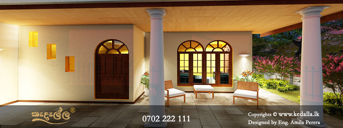 Front side large Open varandha of two story home design perfect for relaxing and outdoor entertaining