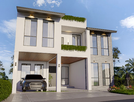 House with 2 Parking Lots and 6 Bedrooms for sale in Peradeniya sri lanka Kedella Homes Signature Villas in Hanthana Villa 1 3D Plan 7