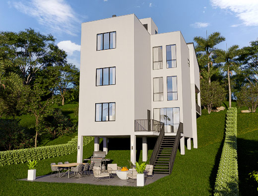 House with New Look for sale in Kandy sri lanka Kedella Homes Signature Villas in Hanthana Villa 1 3D Plan 9