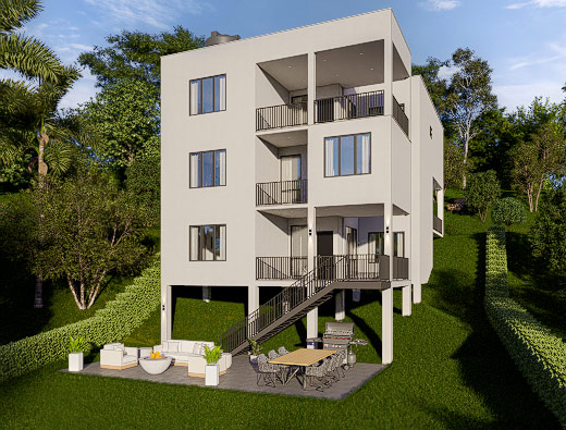 3 Story 6 Bedroom Brand New House for sale in Kandy Sri Lanka Kedella Homes Signature Villas in Hanthana Villa 2 3D Plan 9