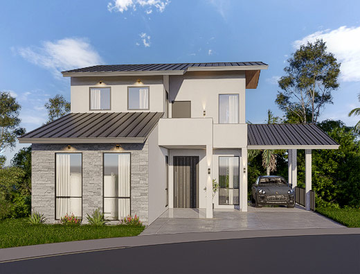 3 Story 4 Bedroom House for sale in Sri Lanka Kedella Homes Signature Villas in Hanthana Villa 3 3D Plan 8