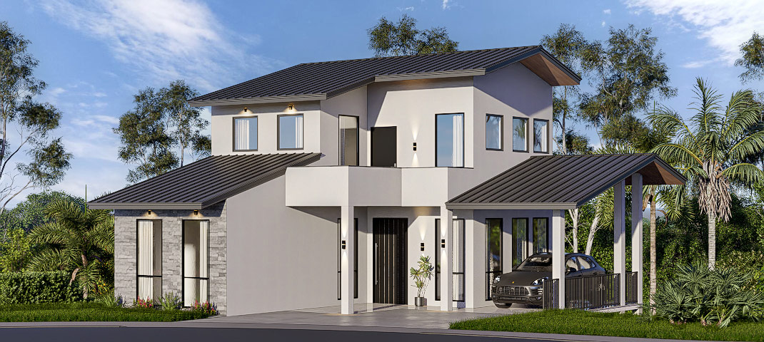 3 Story House for sale in Heerassagala Sri Lanka Kedella Homes Signature Villas in Hanthana Villa 3 3D Plan 5