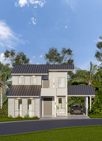 3 Story House for sale in Kandy Sri Lanka Kedella Homes Signature Villas in Hanthana Villa 3 3D Plan 4