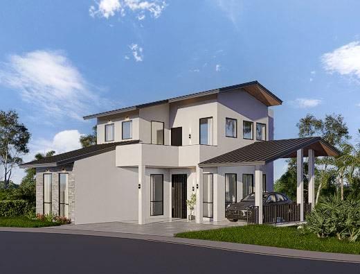 3 Story Roof Type House for sale in Kandy Sri Lanka Kedella Homes Signature Villas in Hanthana Villa 3 3D Plan 7