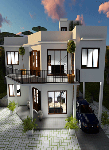 3D New House Plan Designed by Kedella Homes
