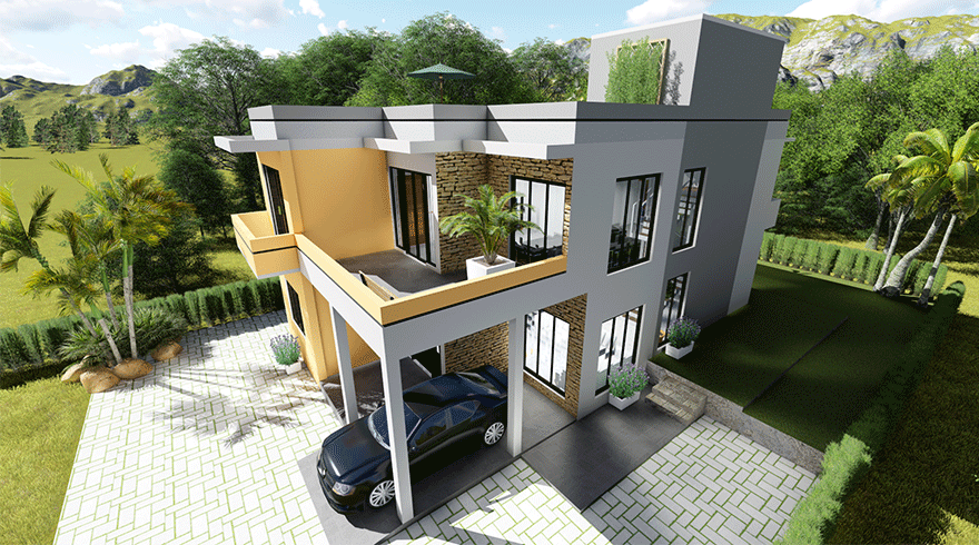 New Two Story 4 Bedroom House Plans in Sri Lanka