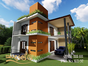 Two Story Box Type House Plan Designed by Kedella Homes