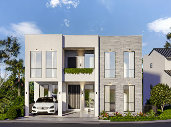 3 Story 6 Bedroom House for sale in Heerassagala sri lanka Kedella Homes Signature Villas in Hanthana Villa 2 3D Plan 1