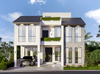 6 Bedroom House for sale in Heerassagala sri lanka Kedella Homes Signature Villas in Hanthana  Villa 1 3D Plan 1