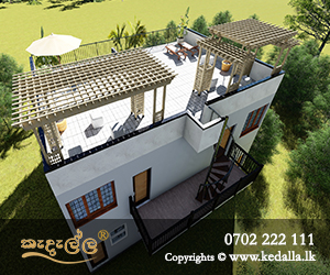 Smart modern three story terraced house plans with lovely modern roof terrace in Kandy Sri Lanka